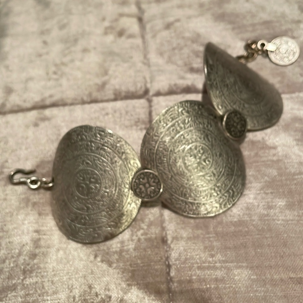 Vintage Ottoman Silver Bracelet  6.5-7.5”